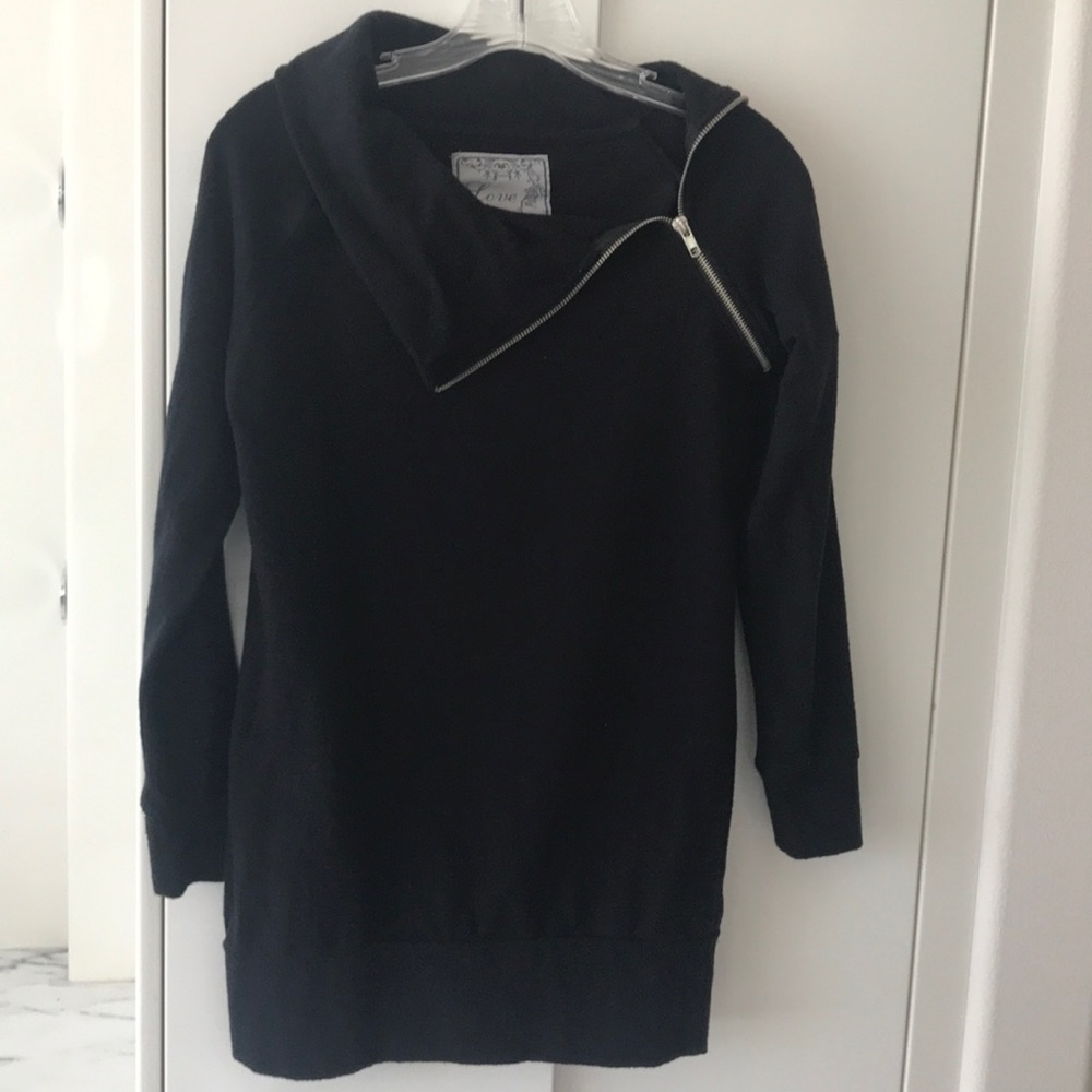 Love Tree Black Sweater